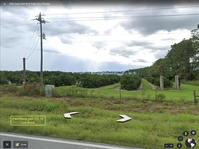 Streetview Farmland NE of Lot Area