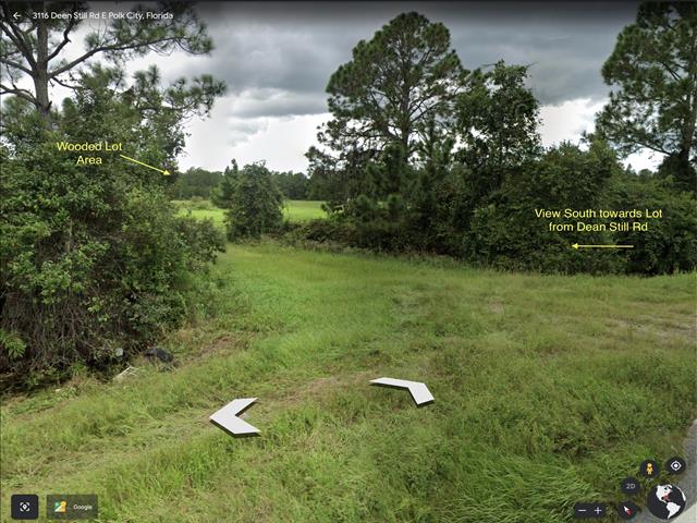 Streetview Looking south toward Lot from Dean Stil