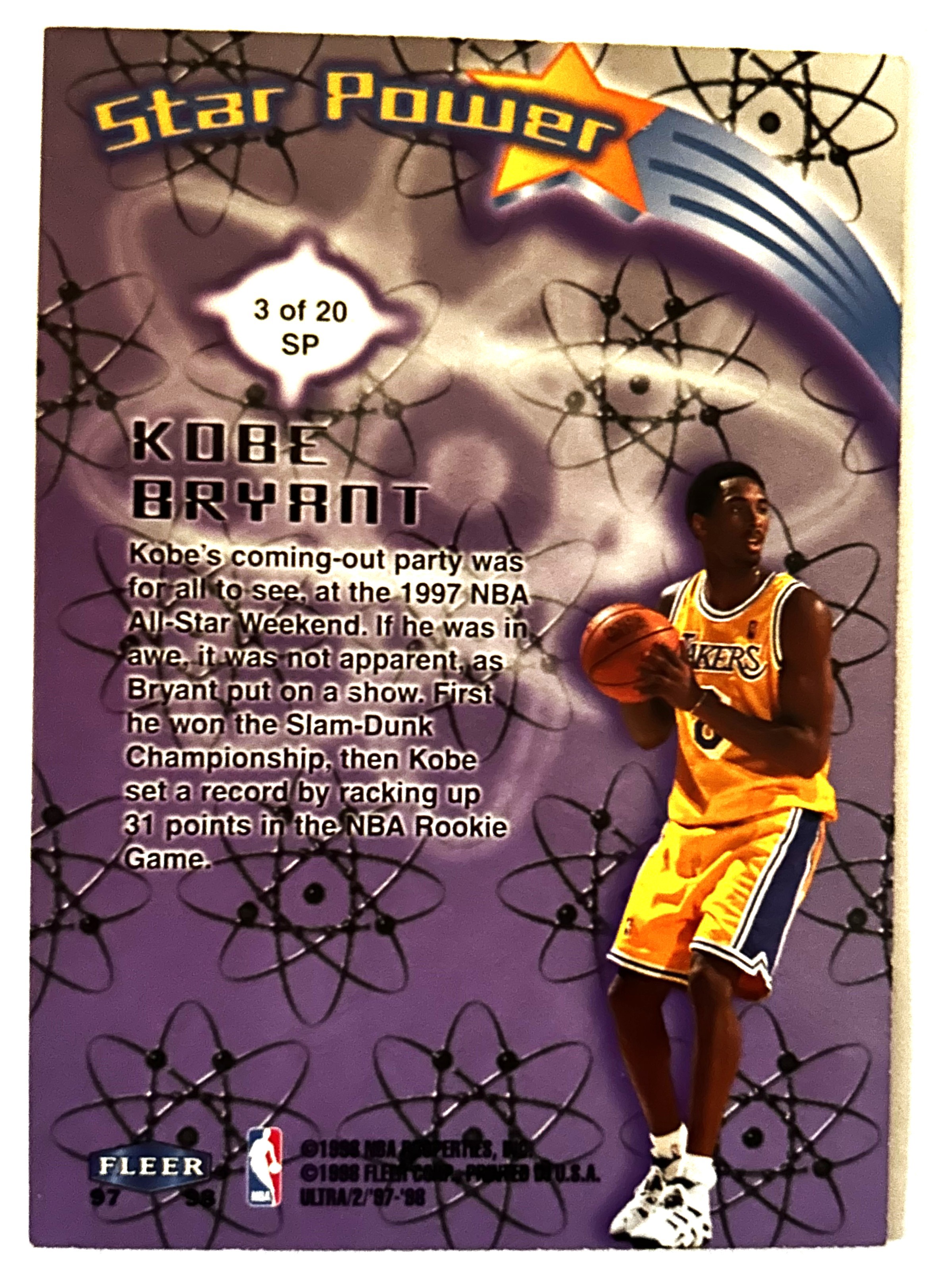 Fleer 1997-98 Ultra Kobe Bryant > - #3 eBay | sale for (1238646 