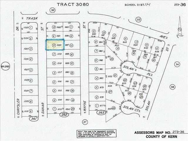 Assessors Lot Map