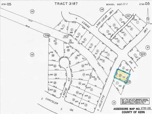 Assessors Lot Map