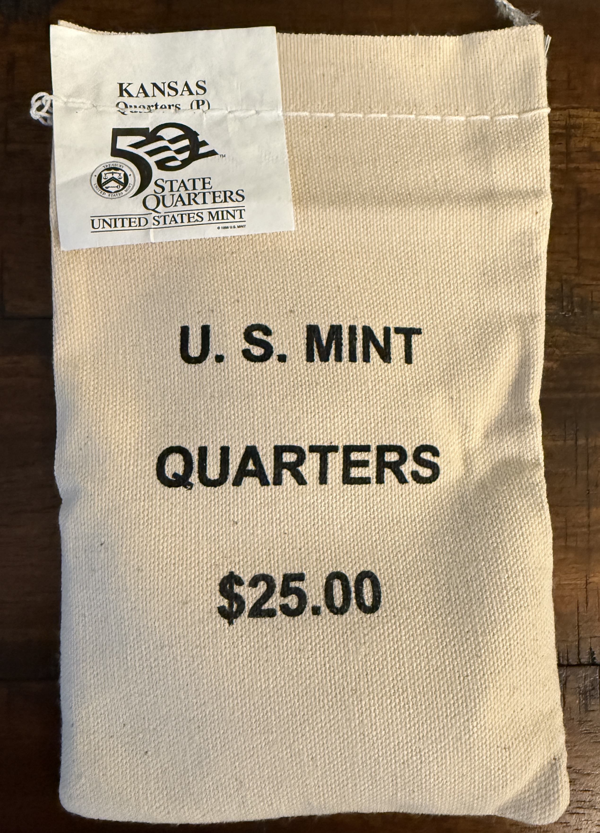 $315,000.00 Potential? Unopened Mint Bag - 2005P Kansas Quarters!