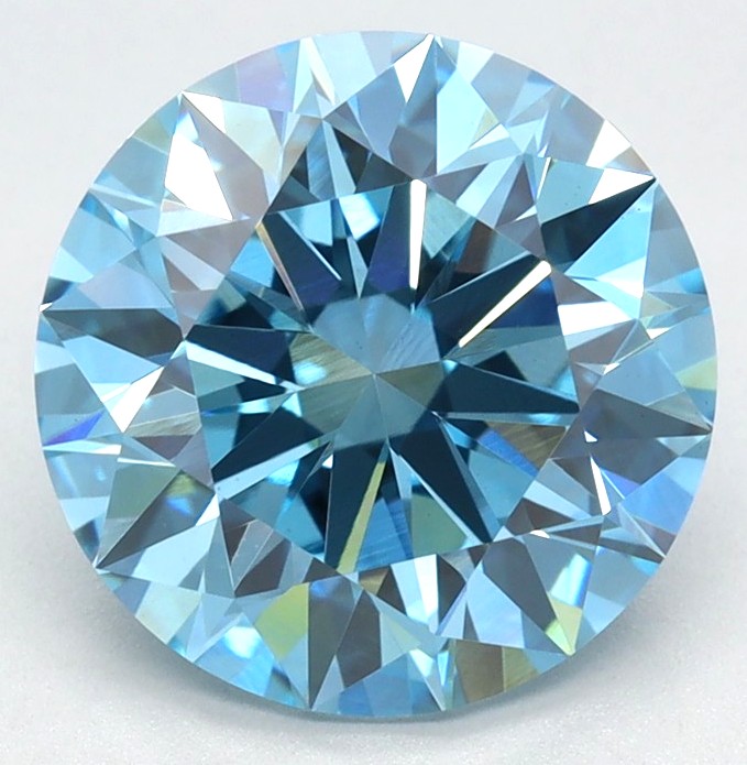 WE SHIP 3.21ct Lab Grown FANCY VIVID BLUE Diamond Loose - IGI CERTIFICATE的来源图片