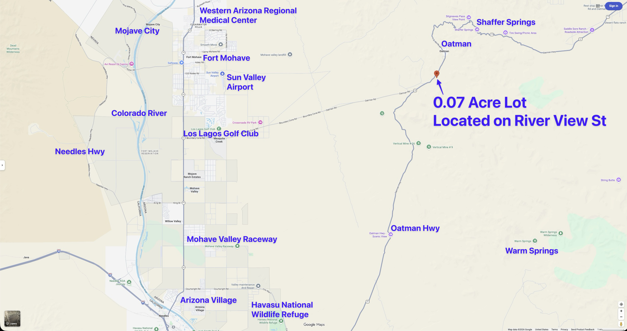 0.07 Acre Lot 3, NO LIENS! 1.4 Miles From Oatman, AZ! Bid Starts $1 No Reserve!的来源图片