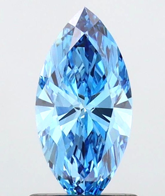 WE SHIP .75ct Lab Grown FANCY VIVID BLUE Diamond Loose - IGI CERTIFICATE的来源图片