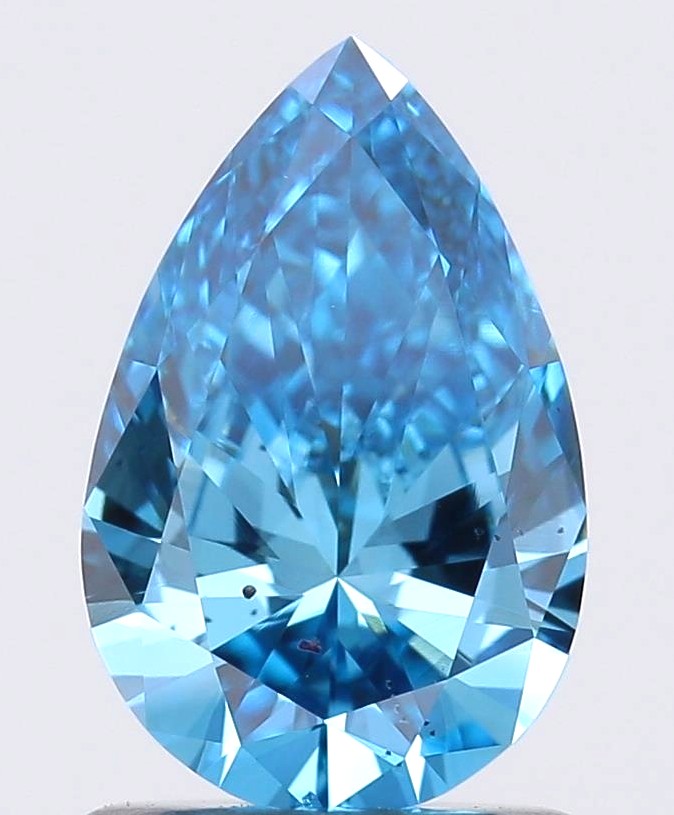 WE SHIP .99ct Lab Grown FANCY VIVID BLUE Diamond Loose - IGI CERTIFICATE的来源图片