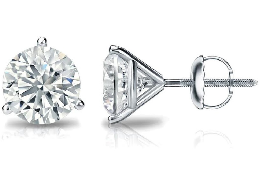 New! $6,895 Value! 2.16 Ctw IGI Certified Top Lab Diamonds 14K Gold Earrings E-F VVS的来源图片