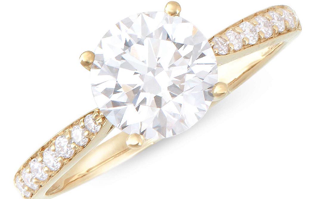 $12,995 Value! 2.18 Ctw IGI Certified Lab Diamond 14K Gold Designer Ring E-F VVS new NEW的来源图片